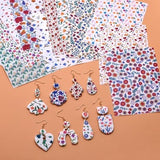 5pcs set Polymer Clay Transfer Paper Autumn and Spring Floral Image Transfer Sheet for Polymer Clay  30 style choose