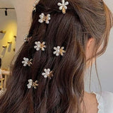 Flower pearl mini hair clips 5 in one pack best gifts for girls and women s free delivery..