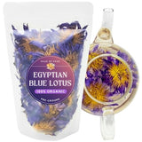 100% Organic Egyptian Blue Lotus Flower (WHOLE) ¥ No Additives, Pesticides, or Chemicals ¥ Nymphaea caerulea