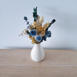 Mini Dried Floral bouquet, mini dried flower in a vase, Mother's Day gift, vase arrangement, letterbox gift, small centrepieces, DYI flowers