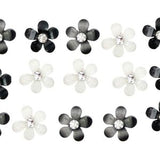 Small glue on floral embellishments, decorations, tiny flowers, decorations, free UK delivery, small UK business,