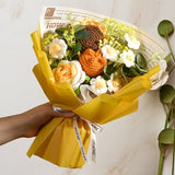Handmade Crochet Sunflower Bouquet, Knitted Bouquet, gift for her