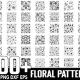 100+ Flower Seamless Pattern SVG Bundle, Instant Digital Download, PNG, SVG Cut Files