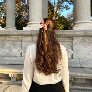 XXL Red and Pink Butterfly Hair Claw | Free Fast Delivery | Handmade from eco-friendly materials | Super High Quality