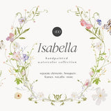 Wild Floral Clipart - Watercolor Wild Flowers - Floral Clipart - Premade Clipart - Wedding Clipart - Spring Clipart - Wild Flowers - Meadow