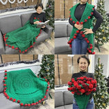 SURPRIZE ROSE BOUQUET Blanket Pdf Crochet Pattern, Crochet Shawl Pattern, Cardigan Pattern, Baby Blanket Crochet, Crochet Flowers