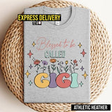 Grandma's Garden Shirt, Gift for Abuela, Gift for Grandma, Floral Shirt For Grandma, Family Love Gift Express Delivery Available
