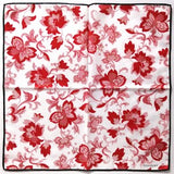 YvesSaintLaurent Vintage Handkerchief Red Floral 19