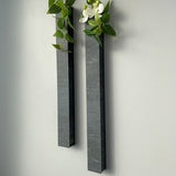 Wall Long Single Flower Vases (Pair)