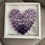 Ombre Heart Flower Box| Customized Gifts for Birthdays, Anniversaries, Love, Nursery, Celebrations| Gifts for her| Paper Flower Rose Box
