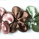 Oversize Satin Scrunchies Flower Lace Scrunchies, Christmas Gift,  Birthday Gifts, Gift for Girls, Gifts for Sister, Satin-Sateen Scrunchie