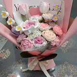 Handmade Crochet Flower Bouquet Pattern PDF - Roses, Lily of the Valley, Tulips, Daisy, Lavender, Forget-Me-Not , Tutorial Videos (Bonus)