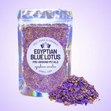 PRE-GROUND Egyptian Blue Lotus Petals + Stamen ¥ 4g - 16oz Bulk ¥ Powerful 100% Organic Herbal Pre-Ground Herb