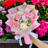 Hello Kitty Bouquet Sanrio Kitties Bouquet, Flowers Arrangement Kittys Artificial Flowers, Birthday Gift, Mother's Day Gift, Gift for Her