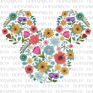 Colorful floral garden fabric print with mixed flowers, leaves, and butterflies