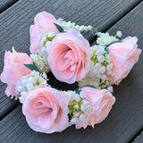 Wedding Gajra, Nikkah Gajra, Hand Gajra, Nikkah Bracelet, Indian Bride Gajra, Flower Gajra, Mayun Gajra, Bridesmaid Bracelet,Pink Rose Gajra