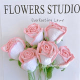 Rose Crochet Pattern Crochet Rose Pattern Crochet Flower Bouquet Pattern Crochet Rose Bouquet Pattern Wedding Bouquet Valentines Gift Flower