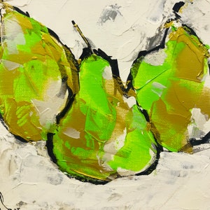Abstract green and yellow butterfly artwork on light background