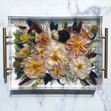 Bouquet Preservation, Acrylic Tray, Resin Flower Tray, Wedding Bouquet Preservation, Floral Wedding Art, Preserved Flowers in Resin Tray