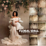 24 Floral Backgrounds Digital Backdrop Overlay Maternity Backdrop  Digital Floral Overlays Newborn Studio Backdrop for Photoshop Overlays