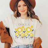 Boho Doula Wildflower Shirt | Doula Gift, Cottage Core Shirt, Home Birth, Midwife, Labor and Delivery, Boho Shirt, Lactation Consultant