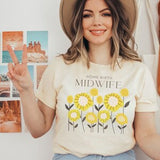 Boho Home Birth Midwife Shirt | Midwife Gift, Cottage Core Shirt, Midwife, labor and delivery, student midwife tee, midwife tshirt, flower