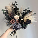 Bridal bouquet - Nightfall | Wedding bouquet | Boho | Dried flower bouquet| Moody wedding_Dried Flowers_Vintage_Nature Inspired_Handmade_