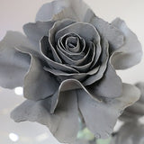 Natural steel handmade metal rose, sand blasted large BLOOM for all occasions 6th 11th Wedding anniversary, forged flower with free delivery