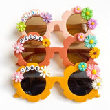 Kids Personalized Sunglasses. Flower Sunglasses with Name. Toddler Sunglasses. Groovy Theme Party. End of Year Student Gift. Girls Birthday