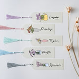 Birth Flower Acrylic Bookmark | Unique Birthday Gifts for Booklover | Best Friend Gifts | Custom Bookmark | Thank You Gifts for Women