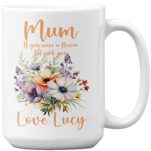 Mum Personalised Coffee Mug - Customisable Photo Mug for Mother's Day Gift - Gift for Mum -