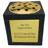 Personalised Engraved Memorial Rose Bowl Grave Marker Flower Pot Vase White or Black Available
