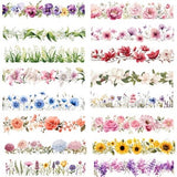 60 PNG Flower Border, Floral clipart, Seamless flower border, wildflower clip art, wildflower frame, sublimation, png, sublimation png