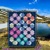 Floating Flowers, size: 74" x 92" - Stonehenge/Northcott