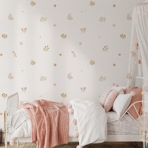 Quinn Wildflower Wall Decals / Removable Flower Wall Decals / Flower Wall Stickers / Floral Walls / Girls Nursery