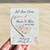 Large Seed Paper Heart Wedding Favor Flower Seed Paper Favor Seed Paper Unique Wedding Favor Guest Bulk Party Favor Unique Favor Seed Card