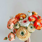 Ranunculus, felt flowers