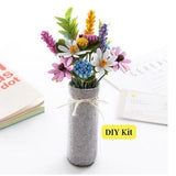 Felt flowers DIY kit - Wildflowers bouquet, Felt flowers DIY kit, No Cutting, Easy DIY kits, flower crafts