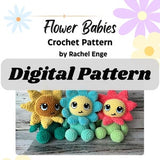 Flower Babies Crochet Pattern Crochet Flower Pattern Low Sew Flower Crochet Pattern Crochet Pattern