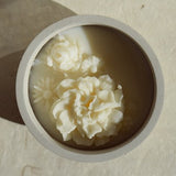 Flower Bouquet Candle, Scented 3D Flowers Pot Candle, Concrete Soy Wax Candle, Blooming Flowers Bouquet Candle, Flower Garden Candle