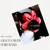 Scrunchie Sewing Pattern - Trendy Style - PDF Instant Download - Women's Accessory | Cute flower hair band pattern | cosplay accessories