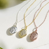 Birth flowers Bouquet Oval Locket ¥ Locket Necklace ¥ Personalized Jewelry Gifts ¥ Birth Flower Necklace ¥ Necklace for Mom ¥ Gift for mom
