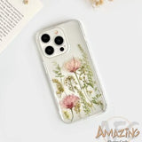Real pink sakura flower phone case for iPhone 15 14 13 12 pro max X XR SE case, Google Pixel 7 8 pro case, Samsung Galaxy S23 S24 Ultra case