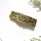 Gold Celtic Hair Barette | Elegant Viking Hair Pin | Hair Accesories | Gift For Her Women