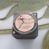 Florists' Telegraph Delivery Service Emblem FTD Antique Letterpress Printing Block