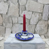Ceramic candlestick with handle Vintage ceramic candlestick holder with a handle Bedside table decoration Free Postage