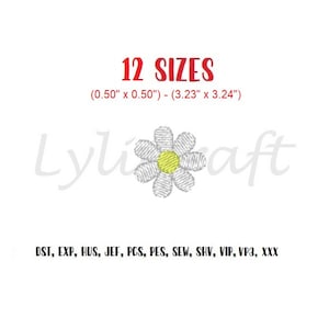 Mini Daisy Embroidery Design, Small Daisy Machine Embroidery Design, Flower Embroidery, Floral Embroidery, Spring Embroidery,Baby Embroidery