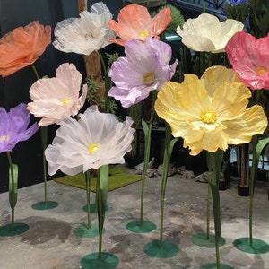 Customizable Giant Paper Silk Flowers Oversized Flowers for Events