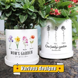 Custom Grandma's Garden Plant Pot,Personalized Birth Flower Pots, Grandma Gifts,Garden of Love Flower Pot,Gift for Mom