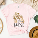 Retro Wild Flower Nurse Shirt, Graduation Gift for Nursing Student, Nurse Week Shirt, Future Nurse Tshirt, Future RN Tee, Nursing School